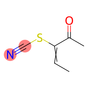 Thiocyanic acid, 1-acetyl-1-propenyl ester (9CI)