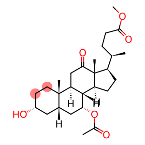 methyl (3alpha,5beta,7alpha)-7-acetoxy-3-hydroxy-12-oxocholan-24-oate