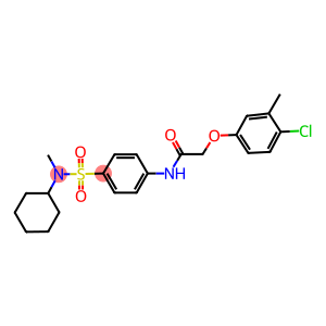 2-(4-chloro-3-methylphenoxy)-N-(4-{[cyclohexyl(methyl)amino]sulfonyl}phenyl)acetamide