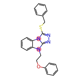 2-[3-(benzylsulfanyl)-9H-[1,2,4]triazolo[4,3-a]benzimidazol-9-yl]ethyl phenyl ether