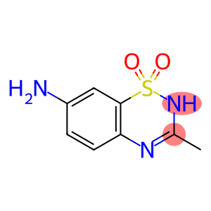 2H-1,2,4-Benzothiadiazin-7-amine, 3-methyl-, 1,1-dioxide