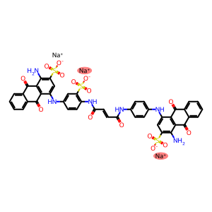 trisodium 1-amino-4-[[4-[[4-[[4-[(4-amino-9,10-dihydro-9,10-dioxo-3-sulphonato-1-anthryl)amino]phenyl]amino]-1,4-dioxobut-2-enyl]amino]-3-sulphonatophenyl]amino]-9,10-dihydro-9,10-dioxoanthracene-2-sulphonate