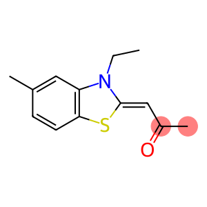 2-Propanone,1-(3-ethyl-5-methyl-2(3H)-benzothiazolylidene)-,(1Z)-(9CI)