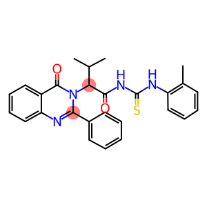 Urea, 1-(3-methyl-2-(4-oxo-2-phenyl-3,4-dihydro-3-quinazolinyl)butyryl )-3-(o-tolyl)-2-thio-