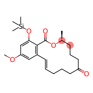 (3S,11E)-3,4,5,6,9,10-Hexahydro-14-methoxy-3-methyl-16-(trimethylsilyl)oxy-1H-2-benzoxacyclotetradecin-1,7(8H)-dione