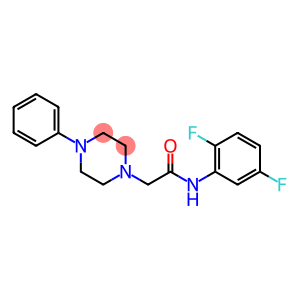 N-(2,5-DIFLUOROPHENYL)-2-(4-PHENYLPIPERAZINO)ACETAMIDE