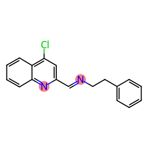 N-[(4-chloro-2-quinolinyl)methylene]-N-(2-phenylethyl)amine