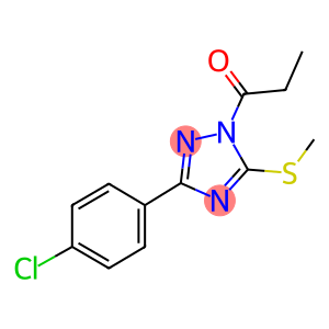 3-(4-chlorophenyl)-1-propionyl-1H-1,2,4-triazol-5-ylmethylsulfide