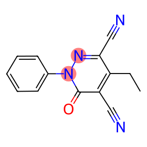 4-ethyl-6-oxo-1-phenyl-1,6-dihydro-3,5-pyridazinedicarbonitrile