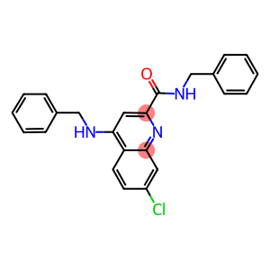 N-benzyl-4-(benzylamino)-7-chloro-2-quinolinecarboxamide