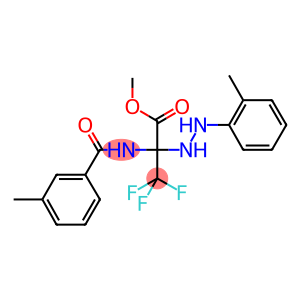 methyl 3,3,3-trifluoro-2-[(3-methylbenzoyl)amino]-2-[2-(2-methylphenyl)hydrazino]propanoate