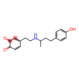 3,5-Cyclohexadiene-1,2-dione, 4-[2-[[3-(4-hydroxyphenyl)-1-methylpropyl]amino]ethyl]-