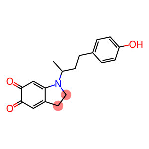 1H-Indole-5,6-dione, 2,3-dihydro-1-[3-(4-hydroxyphenyl)-1-methylpropyl]-