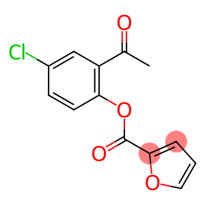 2-Furancarboxylic acid, 2-acetyl-4-chlorophenyl ester