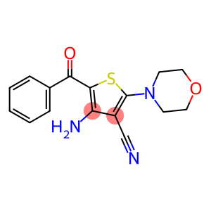 3-Thiophenecarbonitrile, 4-amino-5-benzoyl-2-(4-morpholinyl)-