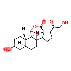 3β,11β,21-Trihydroxy-20-oxo-5α-pregnan-18-oic acid 18,11-lactone