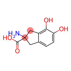 1H-Indene-2-carboxylic acid, 2-amino-2,3-dihydro-4,5-dihydroxy-