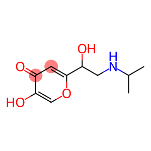 4H-Pyran-4-one, 5-hydroxy-2-[1-hydroxy-2-[(1-methylethyl)amino]ethyl]- (9CI)