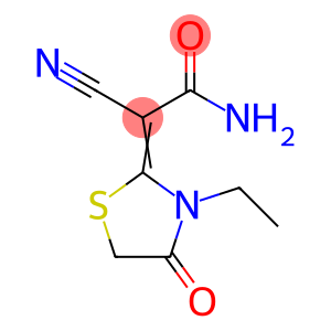 Acetamide, 2-cyano-2-(3-ethyl-4-oxo-2-thiazolidinylidene)-