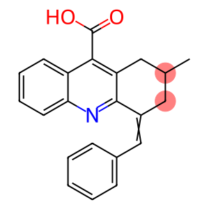 4-苯亚甲基-2-甲基-1,2,3,4-四氢吖啶-9-羧酸