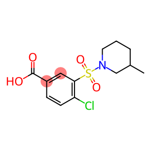 4-chloro-3-(3-methylpiperidin-1-yl)sulfonylbenzoic acid
