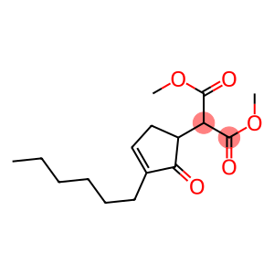 2-(3-Hexyl-2-oxo-3-cyclopentenyl)propanedioic acid dimethyl ester