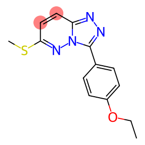 1,2,4-Triazolo[4,3-b]pyridazine, 3-(4-ethoxyphenyl)-6-(methylthio)-