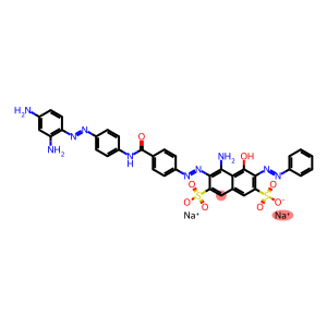 2,7-Naphthalenedisulfonic acid, 4-amino-3-[[4-[[[4-[(2,4- diaminophenyl)azo]phenyl]amino]carbonyl]phenyl]azo ]-5-hydroxy-6-(phenylazo)-, sodium salt