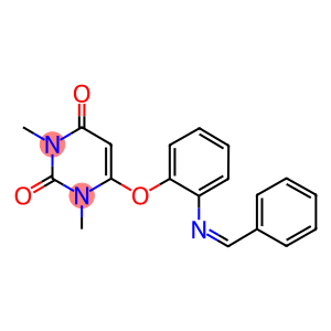 6-[2-(benzylideneamino)phenoxy]-1,3-dimethyl-2,4(1H,3H)-pyrimidinedione