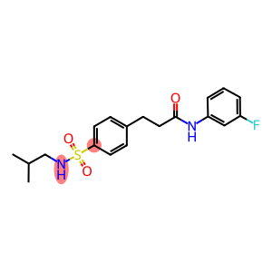 N-(3-fluorophenyl)-3-{4-[(isobutylamino)sulfonyl]phenyl}propanamide