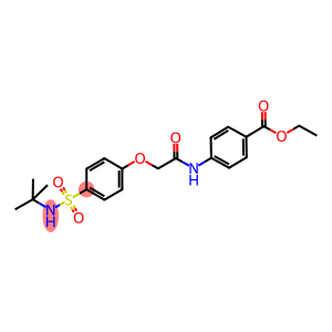 ethyl4-[({4-[(tert-butylamino)sulfonyl]phenoxy}acetyl)amino]benzoate