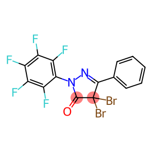4,4-dibromo-2-(2,3,4,5,6-pentafluorophenyl)-5-phenyl-2,4-dihydro-3H-pyrazol-3-one