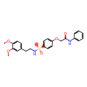 2-[4-({[2-(3,4-dimethoxyphenyl)ethyl]amino}sulfonyl)phenoxy]-N-phenylacetamide