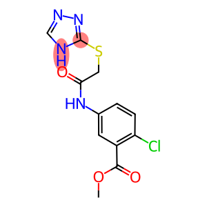 methyl 2-chloro-5-{[(4H-1,2,4-triazol-3-ylsulfanyl)acetyl]amino}benzoate