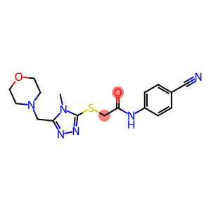 Acetamide, N-(4-cyanophenyl)-2-[[4-methyl-5-(4-morpholinylmethyl)-4H-1,2,4-triazol-3-yl]thio]-