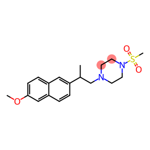 1-(2-(6-Methoxy-2-naphthalenyl)propyl)-4-(methylsulfonyl)piperazine