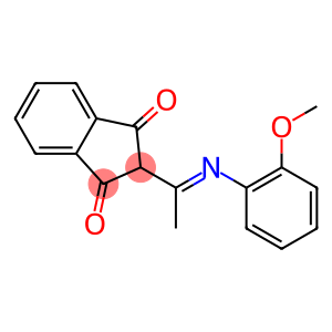 1H-Indene-1,3(2H)-dione,2-[1-[(2-methoxyphenyl)imino]ethyl]-