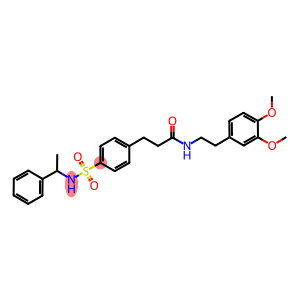 N-[2-(3,4-dimethoxyphenyl)ethyl]-3-(4-{[(1-phenylethyl)amino]sulfonyl}phenyl)propanamide