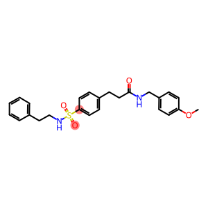 N-(4-methoxybenzyl)-3-(4-{[(2-phenylethyl)amino]sulfonyl}phenyl)propanamide