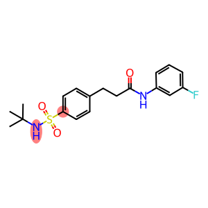 3-{4-[(tert-butylamino)sulfonyl]phenyl}-N-(3-fluorophenyl)propanamide