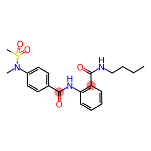 N-butyl-2-({4-[methyl(methylsulfonyl)amino]benzoyl}amino)benzamide