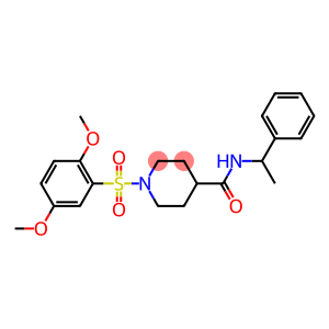 1-[(2,5-dimethoxyphenyl)sulfonyl]-N-(1-phenylethyl)-4-piperidinecarboxamide