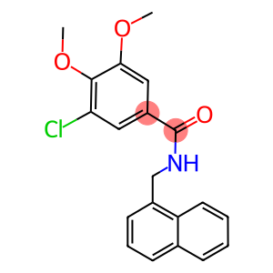 3-chloro-4,5-dimethoxy-N-(1-naphthylmethyl)benzamide