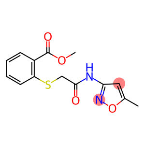 methyl 2-({2-[(5-methyl-3-isoxazolyl)amino]-2-oxoethyl}sulfanyl)benzoate