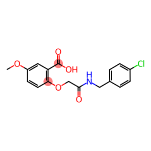 2-{2-[(4-chlorobenzyl)amino]-2-oxoethoxy}-5-methoxybenzoic acid