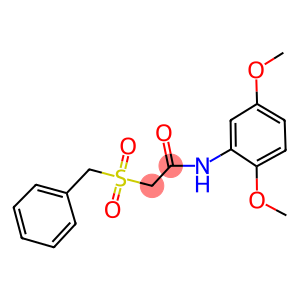 2-(benzylsulfonyl)-N-(2,5-dimethoxyphenyl)acetamide