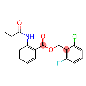 2-chloro-6-fluorobenzyl 2-(propionylamino)benzoate