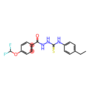 2-[4-(difluoromethoxy)benzoyl]-N-(4-ethylphenyl)hydrazinecarbothioamide
