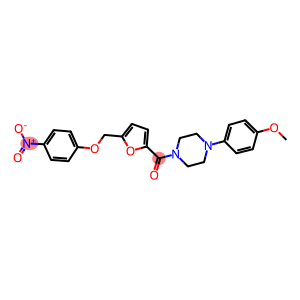 1-[5-({4-nitrophenoxy}methyl)-2-furoyl]-4-(4-methoxyphenyl)piperazine