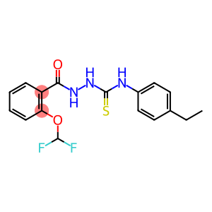 2-{[2-(difluoromethoxy)phenyl]carbonyl}-N-(4-ethylphenyl)hydrazinecarbothioamide